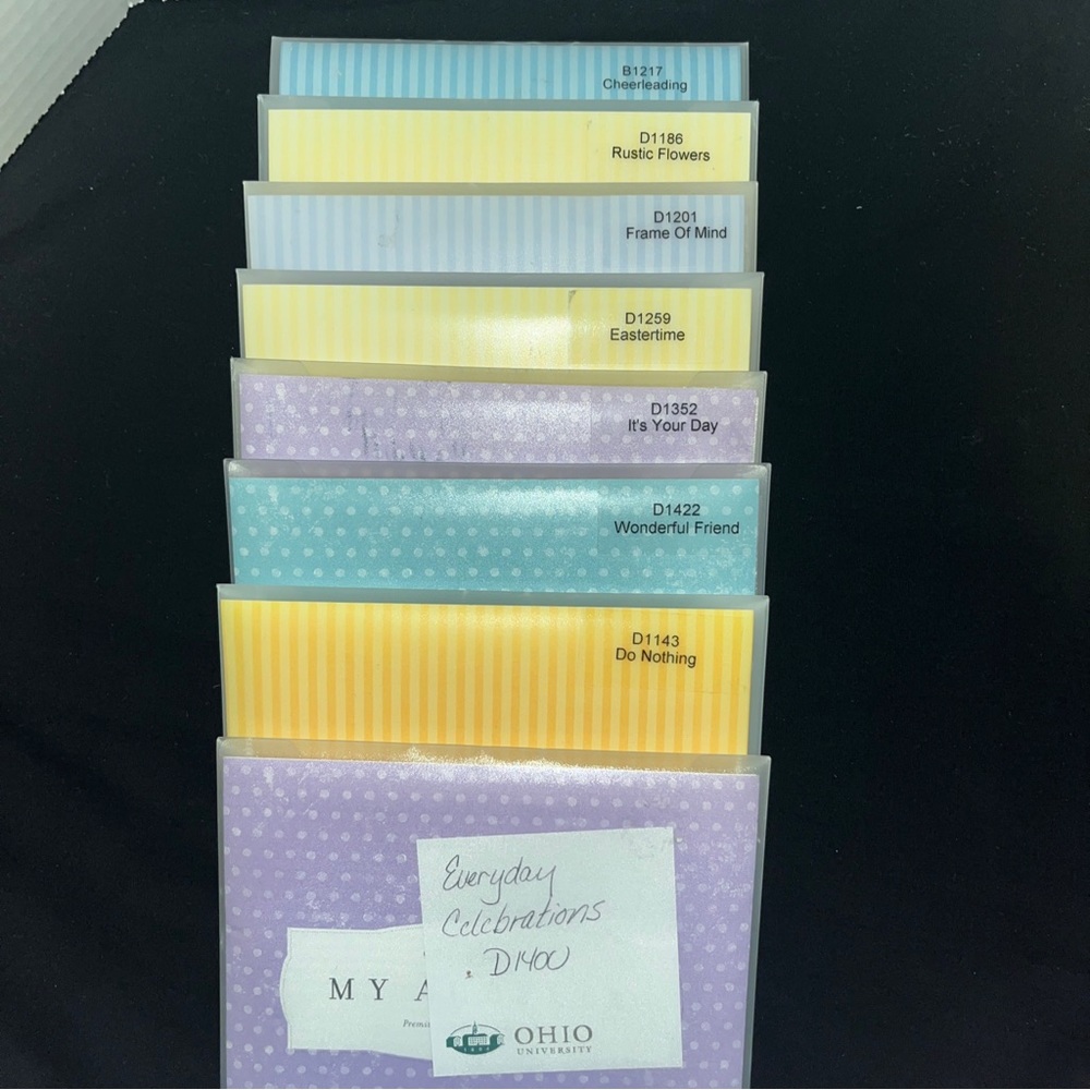 LOT of 8 Rare/Retired Used Close to My Heart Acrylic Stamp Sets